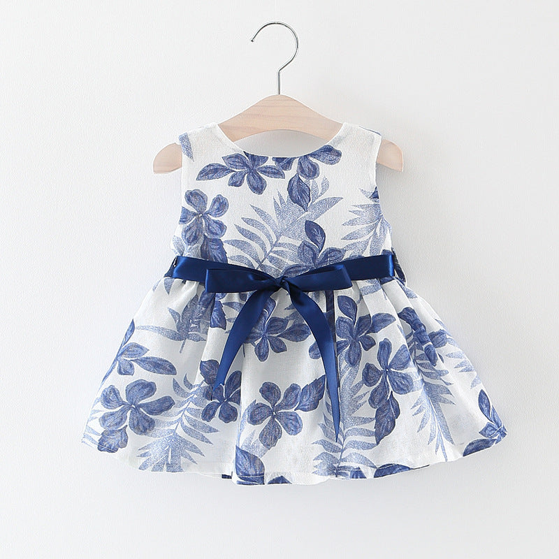 Children's wear, 2021 summer new baby dress, baby girl, Chinese Wind Vest, skirt tide Children's wear, 2021 summer new baby dress, baby girl, Chinese Wind Vest, skirt tide